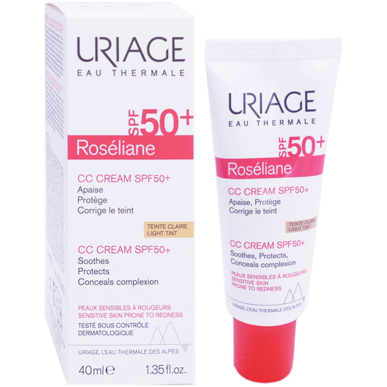 URIAGE ROSELIANE CC CREME TEINTE CLAIRE SPF50+ 40ML
