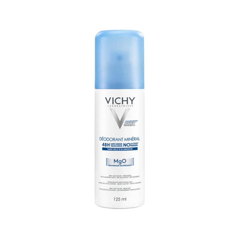VICHY DEODORANT MINERAL 48H SANS SELS D'ALUMINIUM AEROSOL 125ML