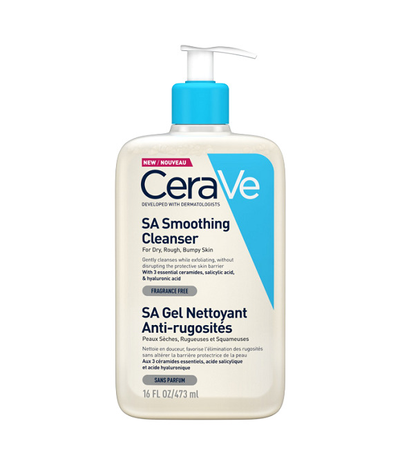 CERAVE SA GEL NETTOYANT ANTI-RUGOSITES PEAU SECHE ET RUGUEUSE 236ML