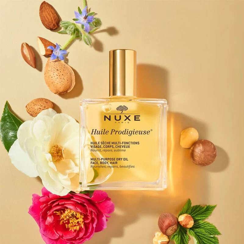 NUXE PACK HUILE PRODIGIEUSE HUILE SECHE MULTI-FONTIONS 100ML + PRODIGIEUX HUILE DE DOUCHE 30ML OFFERT