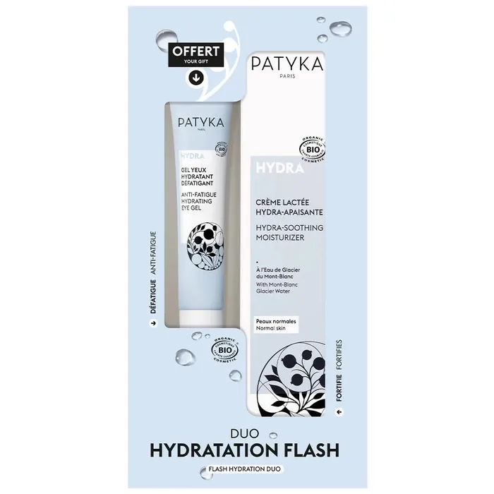 PATYKA COFFRET HYRA GEL YEUX HYDRATANT 15ML + HYDRA CREME LACTEE APAISANTE 40ML