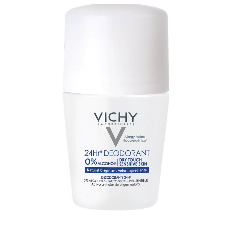 VICHY DEODORANT 24H TOUCHER SEC SANS SELS D'ALUMINIUM ROLL-ON 50ML