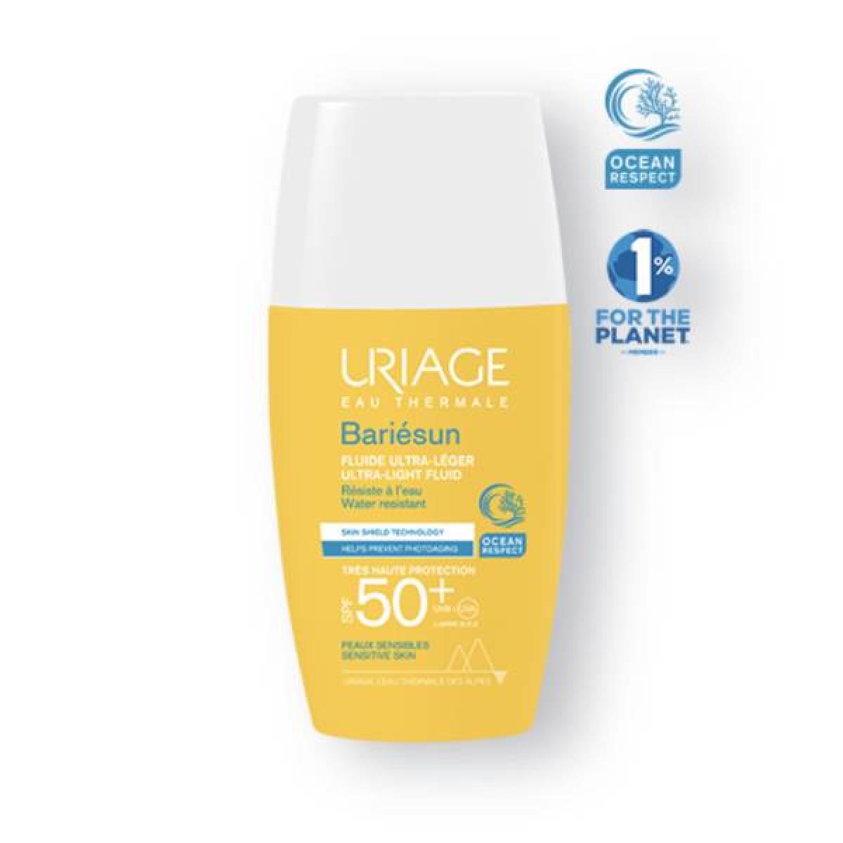 URIAGE BARIESUN FLUIDE ULTRA-LEGER SPF50+ PEAUX SENSIBLES 30ML
