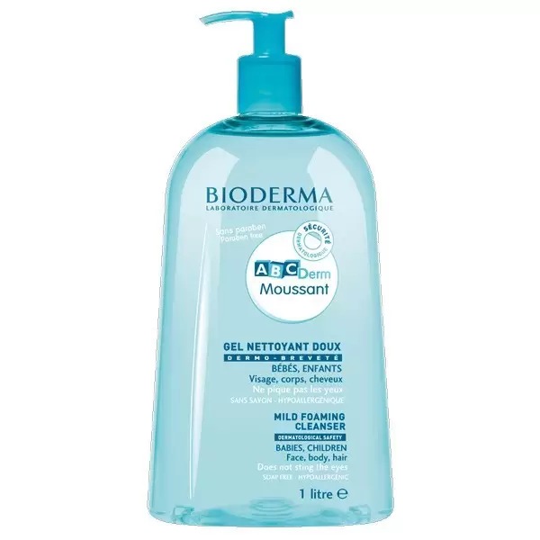 BIODERMA ABCDERM GEL MOUSSANT NETTOYANT DOUX 1L