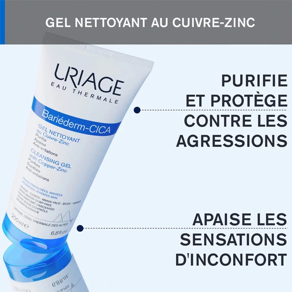 URIAGE BARIEDERM CICA-GEL NETTOYANT 200ML