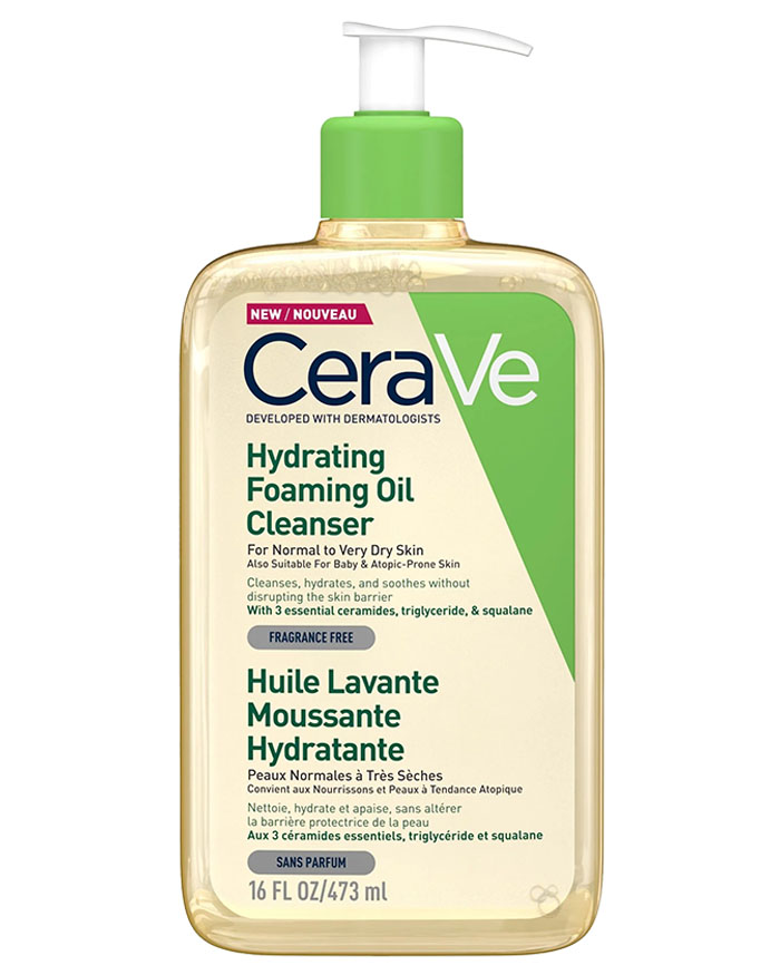 CERAVE HUILE LAVANTE MOUSSANTE HYDRATANTE OIL CLEANSER 473ML