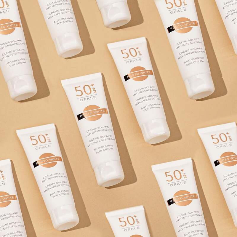 M&D PHOTO WHITE CREME SOLAIRE ANTI IMPERFECTIONS OPALE SPF50+ 50ML