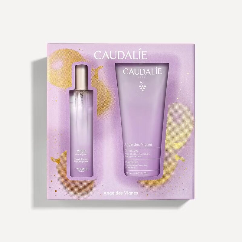 CAUDALIE  ANGE DES VIGNES COFFRET  PARFUM ET GEL DOUCHE SANS SAVON