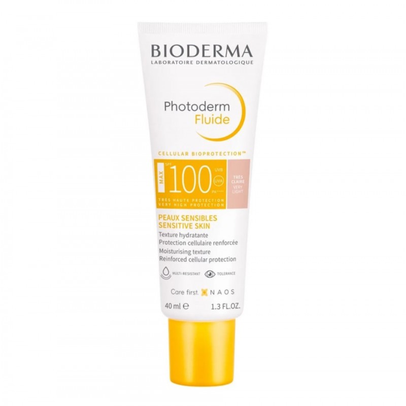 BIODERMA PHOTODERM MAX SPF100+ ULTRA FLUIDE TEINTE CLAIRE 40ML