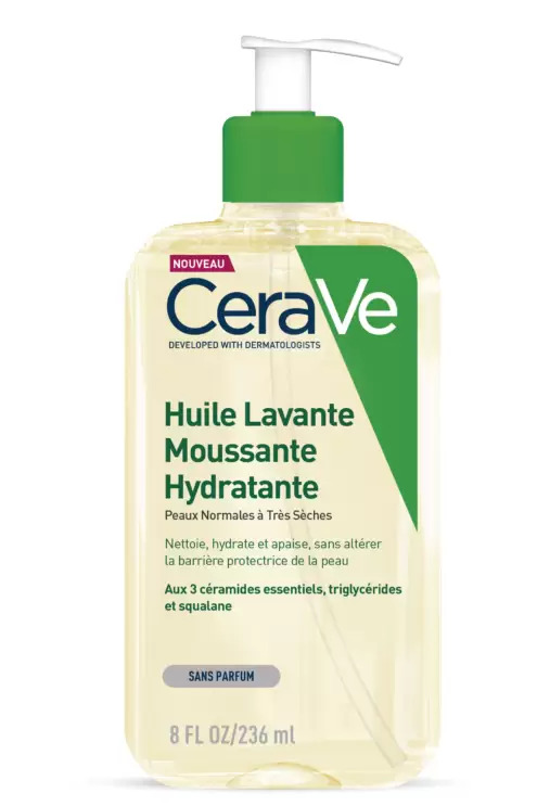 CERAVE HUILE LAVANTE MOUSSANTE HYDRATANTE OIL CLEANSER 236ML