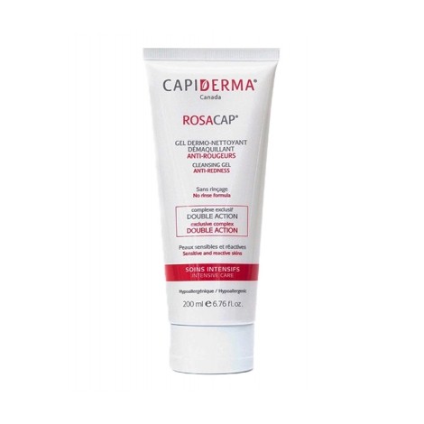 CAPIDERMA ROSACAP GEL DERMO- NETTOYANT DEMAQUILLANT 200ML