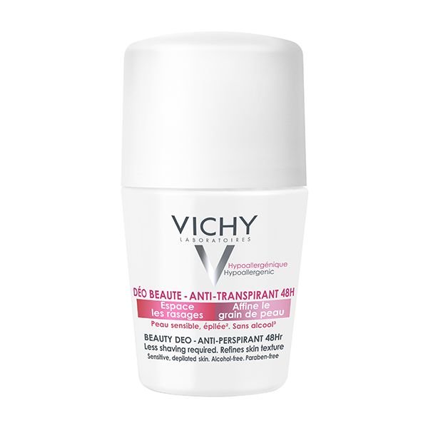 VICHY DEODORANT ANTI-TRANSPIRANT 48H ECLAIRCISSANT PEAU SENSIBLE EPILEE ROLL-ON 50ML