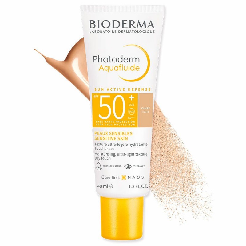BIODERMA PHOTODERM MAX SPF50+ AQUAFLUIDE TEINTE CLAIRE 40ML