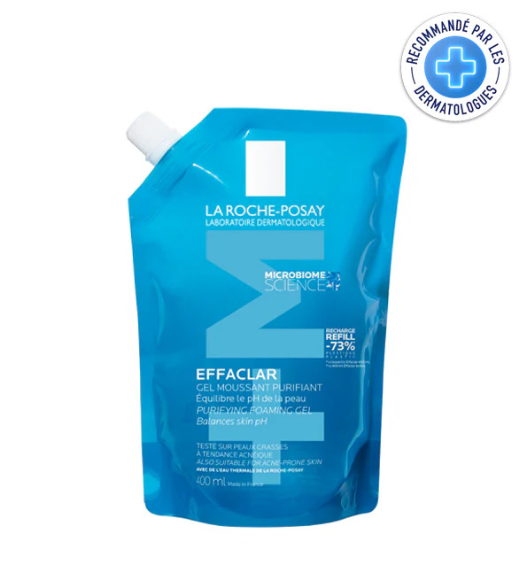 LA ROCHE POSAY EFFACLAR GEL MOUSSANT RECHARGE REFILL 400ML