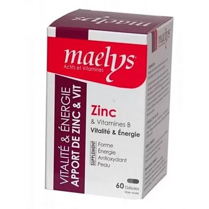 MAELYS ZINC B60 GELULES
