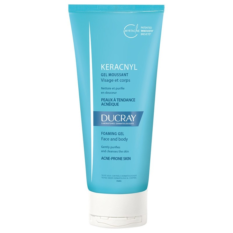 DUCRAY KERACNYL GEL MOUSSANT VISAGE ET CORPS 200ML