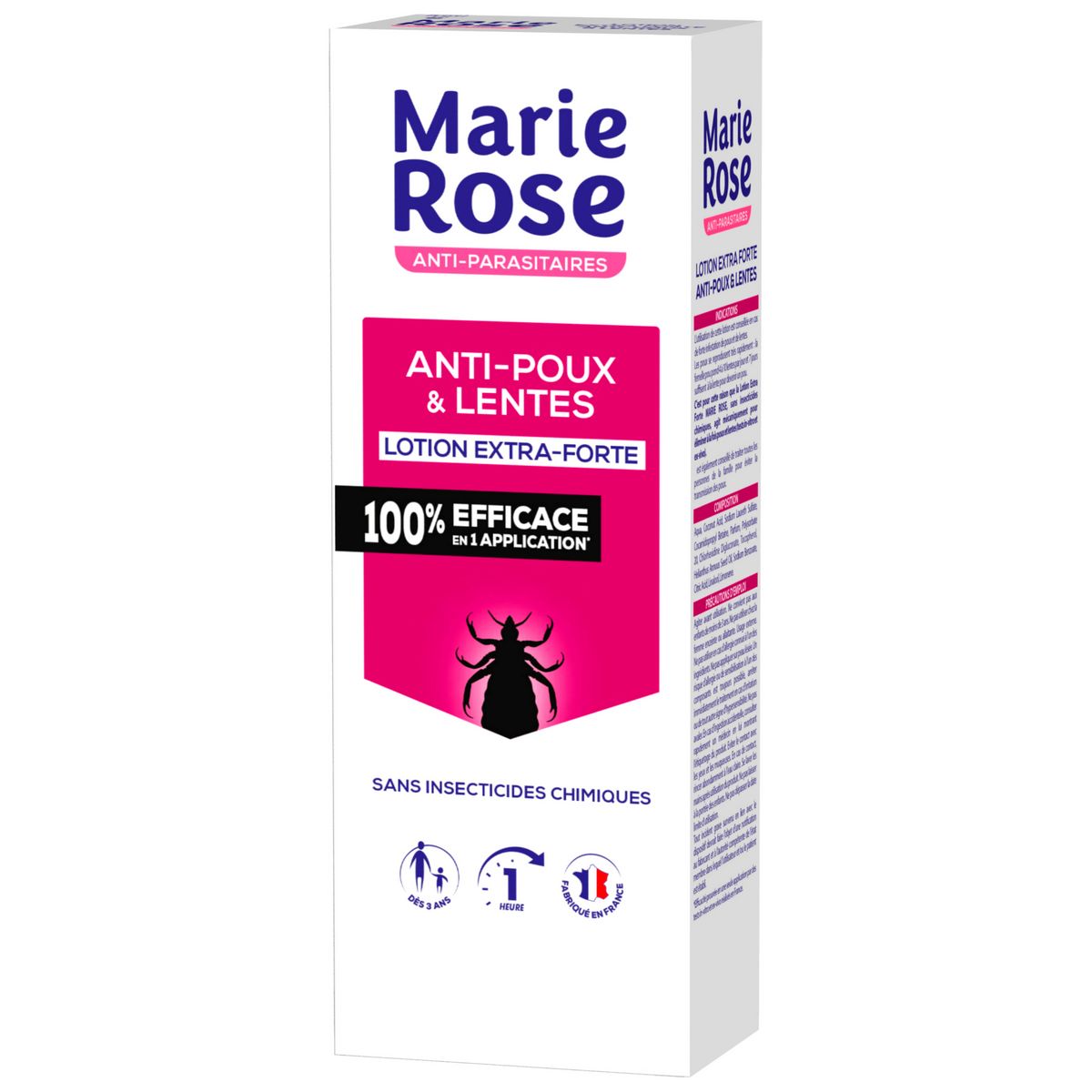 MARIE ROSE LOTION EXTRA FORTE POUX + LENTES 100ML