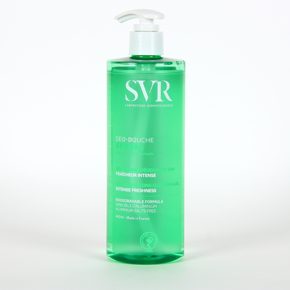SVR SPIRIAL DEO DOUCHE GEL LAVANT DEODORANT FRAICHEUR INTENSE 400 ML